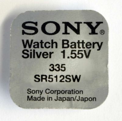 1x 335 Sony Uhrenbatterie Silberoxid-Zelle Auslaufsicher V335 SR
