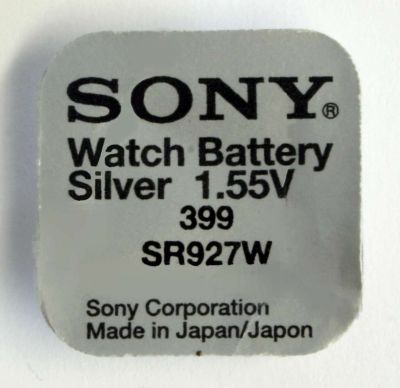 1x 399 Sony Uhrenbatterie Silberoxid-Zelle Auslaufsicher V399 SR