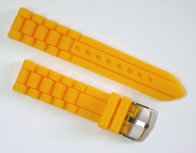 Silikonband Gelb 22mm f?r modische Uhren