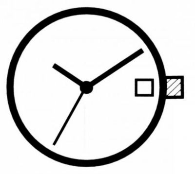 Uhrwerk, Neu, Ronda RL 785, mit Datum an der3, mit Sekunde
