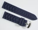 Silikonband Blauschwarz 22mm f?r modische Uhren