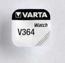 1 X 364 Varta Uhrenbatterie Silberoxid-Zelle auslaufsicher V364